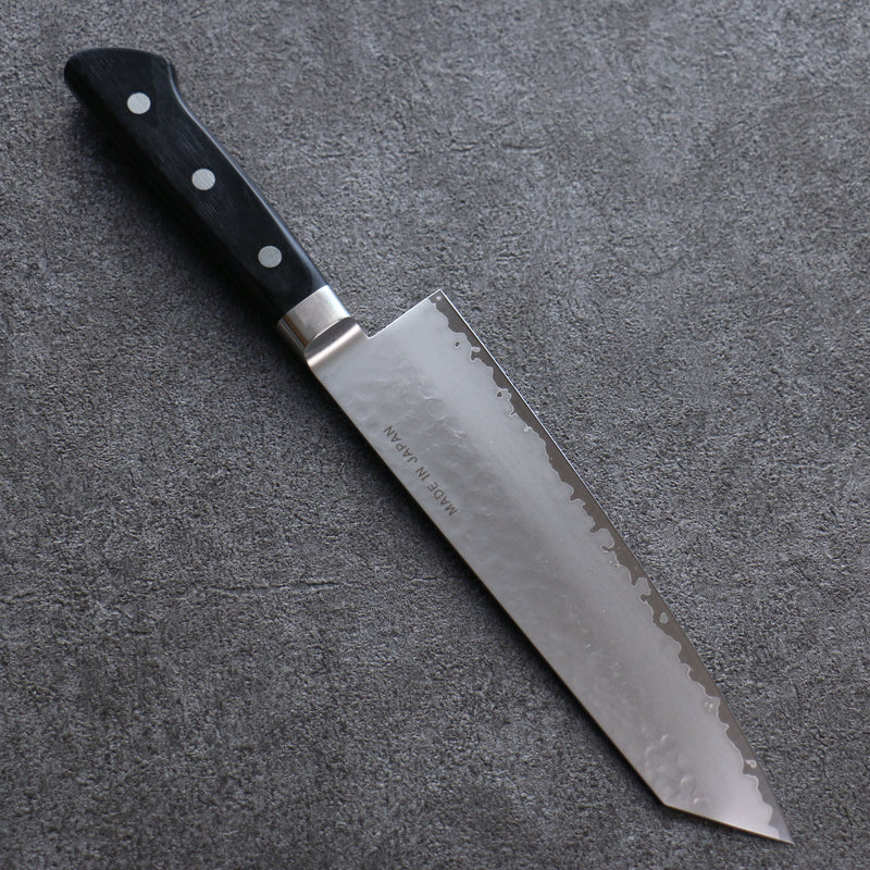 Seisuke VG5 Martillado Kasumitogi Kiritsuke Santoku  190mm Mango de Madera de Pakka Negra - Japanny-SP