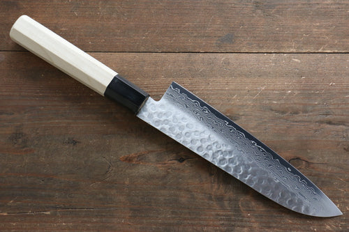 Sakai Takayuki AUS10 Damasco de 45 Capas Santoku  180mm Mango de Magnolia - Japanny-SP