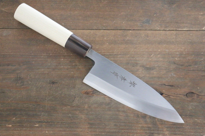 Sakai Takayuki Kasumitogi White Steel Gojyunotou engraving Deba - Japanny-SP