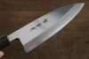 Sakai Takayuki Kasumitogi White Steel Shishifunjin engraving Deba - Japanny-SP