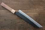 Seisuke Kokubyaku Super Azul Martillado Kurouchi Kiritsuke Gyuto  210mm Mango de Morado - Japanny-SP