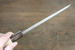 Sakai Takayuki Kasumitogi White Steel Fujitotsuru engraving Deba  165mm - Japanny-SP