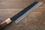 Seisuke Kokubyaku Super Azul Martillado Kurouchi Kiritsuke Gyuto  210mm Mango de Morado - Japanny-SP