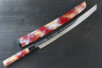 Sakai Takayuki Rinka Silver Steel No.3 Mirrored Finish Sakimaru Takohiki  390mm Lacquered with Sheath - Japanny-SP