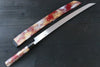 Sakai Takayuki Rinka Silver Steel No.3 Mirrored Finish Sakimaru Takohiki  390mm Lacquered with Sheath - Japanny-SP