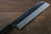 Sakai Takayuki Honyaki Blue Steel No.2 Mirrored Finish Kamagata Usuba  240mm with Ebony Wood Handle with Saya - Japanny-SP