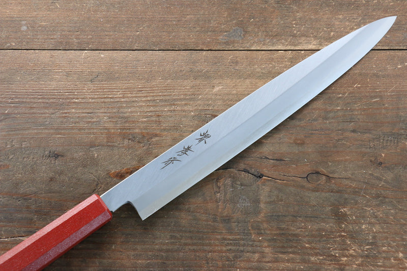 Sakai Takayuki Nanairo INOX Molibdeno Yanagiba  270mm Mango de Resina ABS (Perla roja) - Japanny-SP