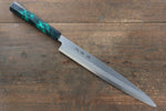 Sakai Takayuki Nanairo INOX Molibdeno Yanagiba  270mm Mango de Resina ABS (Caparazon de tortuga verde) - Japanny-SP