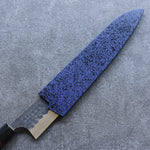 Madera de pakka azul Funda para 240mm Gyuto con Clavija de madera contrachapada Kaneko - Japanny-SP