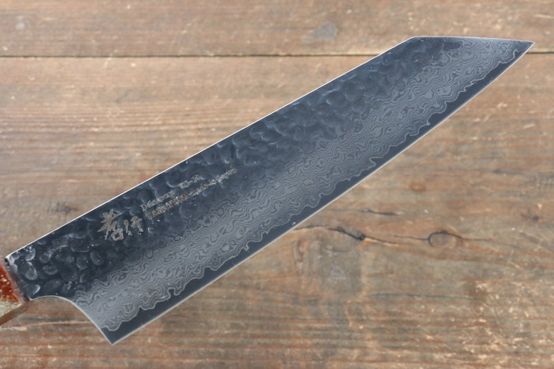 Sakai Takayuki VG10 Damasco de 33 Capas Kengata Gyuto  190mm Mango de Laquerado de arce vivo (Seiren) - Japanny-SP