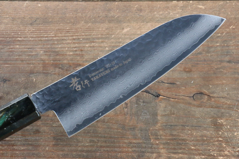 Sakai Takayuki VG10 Damasco de 33 Capas Santoku  170mm Mango de Laquerado de arce vivo (Saiu) - Japanny-SP