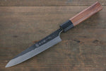 Yoshimi Kato Blue Super Clad Kurouchi Petty-Utility Japanese Chef Knife 150mm Honduras Handle - Japanny-SP