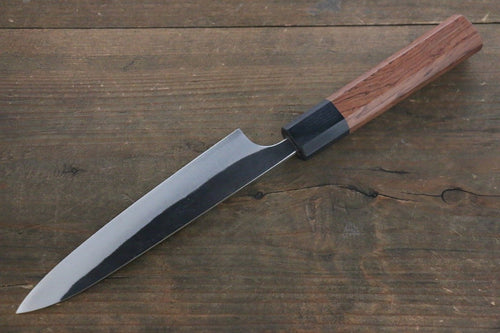 Yoshimi Kato Blue Super Clad Kurouchi Petty-Utility Japanese Chef Knife 150mm Honduras Handle - Japanny-SP