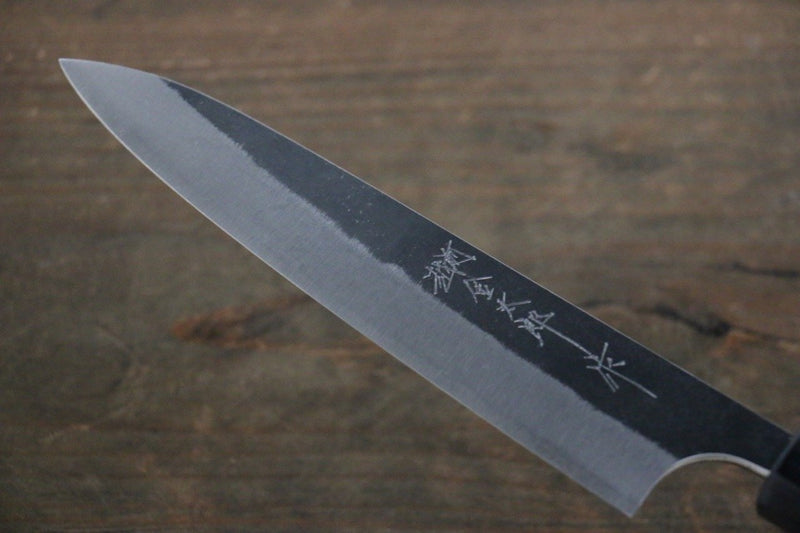 Yoshimi Kato Blue Super Clad Kurouchi Petty-Utility Japanese Chef Knife 150mm Honduras Handle - Japanny-SP