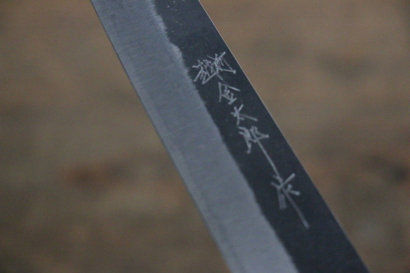 Yoshimi Kato Blue Super Clad Kurouchi Petty-Utility Japanese Chef Knife 150mm Honduras Handle - Japanny-SP