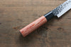 Kanetsune DSR-1K6 Martillado Sujihiki  210mm Mango de Madera de pakka roja - Japanny-SP