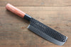 Kanetsune DSR-1K6 Martillado Nakiri  165mm Mango de Madera de pakka roja - Japanny-SP