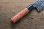 Kanetsune DSR-1K6 Martillado Nakiri  165mm Mango de Madera de pakka roja - Japanny-SP