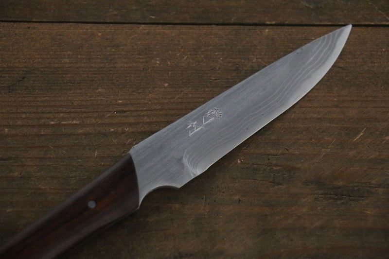 Kazuo Nomura Acero Blanco No.2 Terminado Migaki Cazador  100mm Mango de Ironwood - Japanny-SP