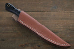 Kazuo Nomura Acero Blanco No.2 Cazador  100mm Mango de Micarta Negra - Japanny-SP