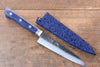 Seisuke Seiun VG10 de 33 Capas Damasco Petty-Utilitario  135mm Mango de Madera de pakka azul  con Funda - Japanny-SP