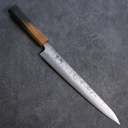 Seisuke SLD Washiji Sujihiki Cuchillo Japones 240mm Mango de Arce quemado - Japanny-SP