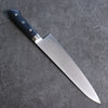 Seisuke Seiten Molibdeno Gyuto Cuchillo Japones 210mm Mango de azul marino de pakka negra  con Funda - Japanny-SP