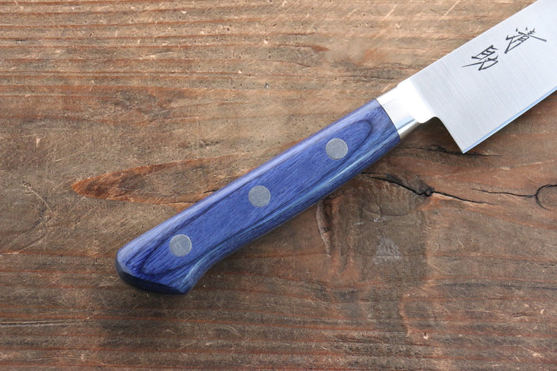 Seisuke Seiten Molibdeno Petty-Utilitario  120mm Mango de Madera de pakka azul  con Funda - Japanny-SP