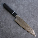 Seisuke AUS10 Espejo Cruzado Bunka Cuchillo Japones 180mm Mango de Madera de Pakka Negra - Japanny-SP