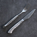 Ryujin Acero Inoxidable Set de cuchillo para bistek y tenedor - Japanny-SP