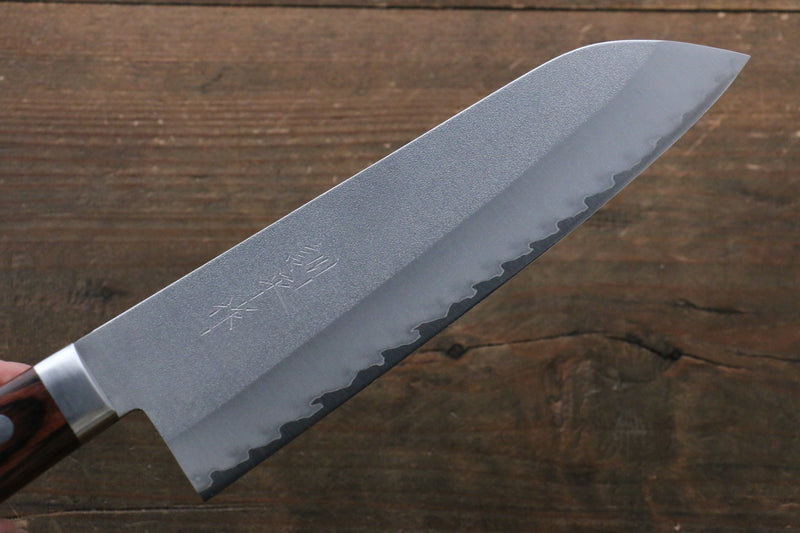 Kunihira VG1 Nashiji Santoku  170mm Mango de Caoba - Japanny-SP