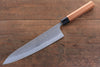 Nao Yamamoto SRS13 Damasco Negro Gyuto  240mm Mango de Cerezos Floreciendo - Japanny-SP