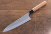 Nao Yamamoto SRS13 Damasco Negro Gyuto  210mm Mango de Cerezos Floreciendo - Japanny-SP