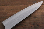 Nao Yamamoto SRS13 Damasco Negro Gyuto  210mm Mango de Cerezos Floreciendo - Japanny-SP