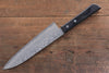 Nao Yamamoto VG10 Damasco Negro Gyuto  180mm Mango de Madera de Pakka Negra - Japanny-SP