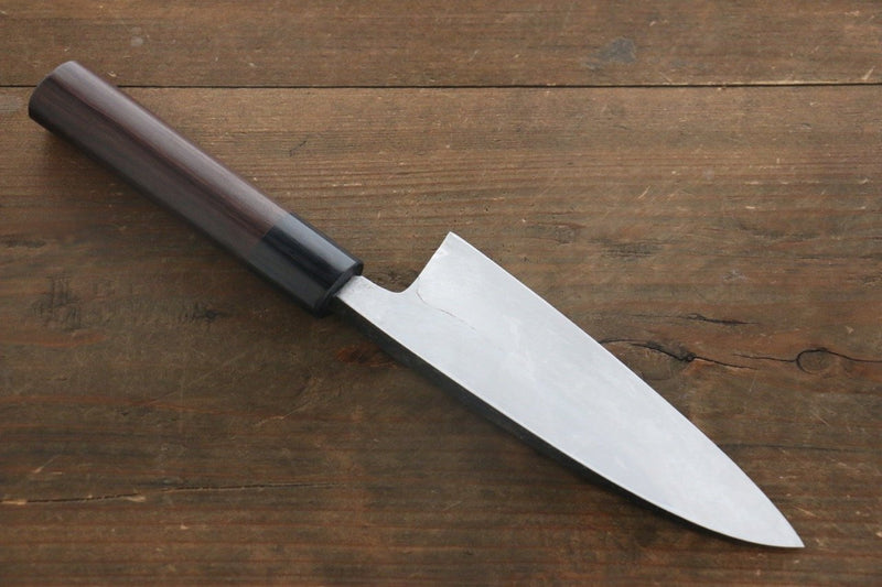 Takayuki Iwai Acero Blanco No.2 Kurouchi Deba  150mm Mango de Shitan - Japanny-SP