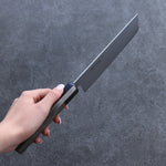 Seisuke VG10 Damasco Nakiri Cuchillo Japones 180mm Mango de Madera de Pakka Gris - Japanny-SP