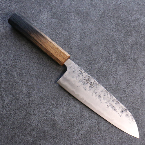 Seisuke SLD Washiji Santoku Cuchillo Japones 165mm Mango de Arce quemado - Japanny-SP