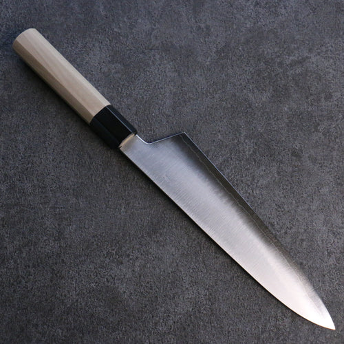 Kikuzuki Acero de Plata No.3 Kasumitogi Gyuto Cuchillo Japones 210mm Mango de Magnolia - Japanny-SP