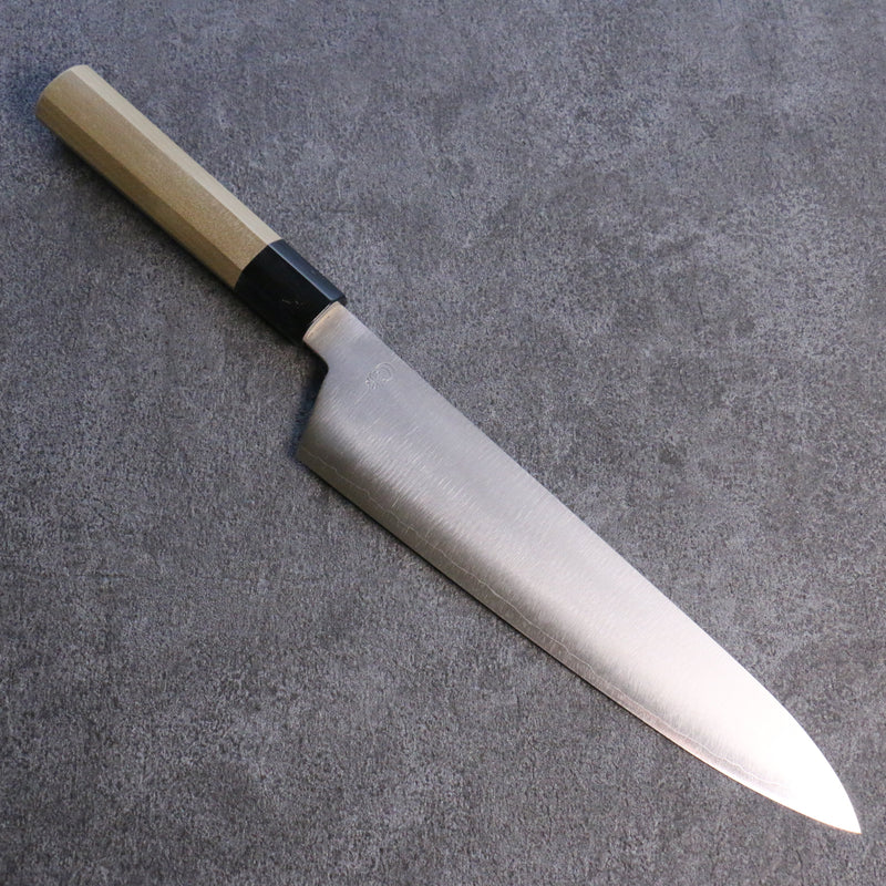 Kikuzuki Acero de Plata No.3 Bokashi Gyuto 240mm Mango de Magnolia - Japanny-SP