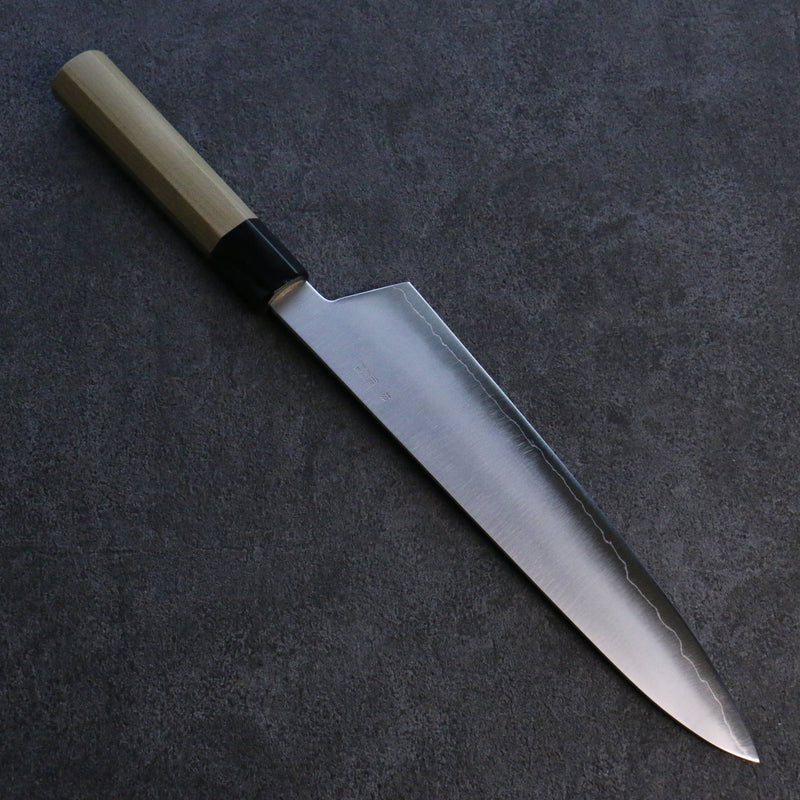 Kikuzuki Acero de Plata No.3 Bokashi Gyuto 240mm Mango de Magnolia - Japanny-SP