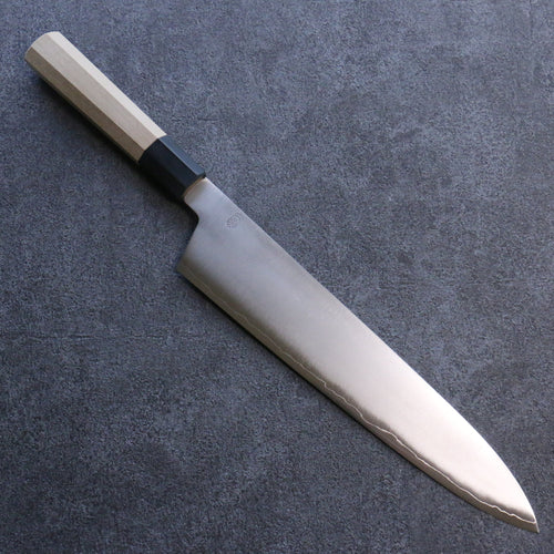 Kikuzuki Acero de Plata No.3 Bokashi Gyuto 270mm Mango de Magnolia - Japanny-SP