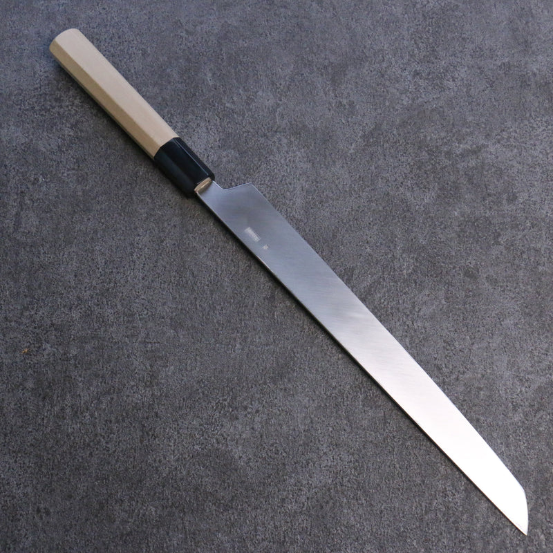 Kikuzuki Acero de Plata No.3 Kasumitogi Sakimaru Takohiki Cuchillo Japones 270mm Mango de Magnolia - Japanny-SP