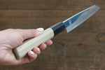 Choyo Acero Blanco Terminado de Espejo Kiritsuke Petty, Utilitario  135mm Mango de Magnolia - Japanny-SP