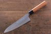 Nao Yamamoto SRS13 Damasco Negro Gyuto  180mm Mango de Cerezos Floreciendo - Japanny-SP