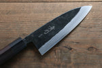 Takayuki Iwai Acero Blanco No.1 Kurouchi Deba  110mm Mango de Shitan - Japanny-SP