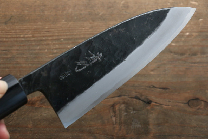 Takayuki Iwai Acero Blanco No.1 Kurouchi Deba  110mm Mango de Shitan - Japanny-SP