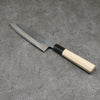 Minamoto Akitada Acero Blanco No.2 Kasumitogi Santoku Cuchillo Japones 180mm Mango de Magnolia - Japanny-SP