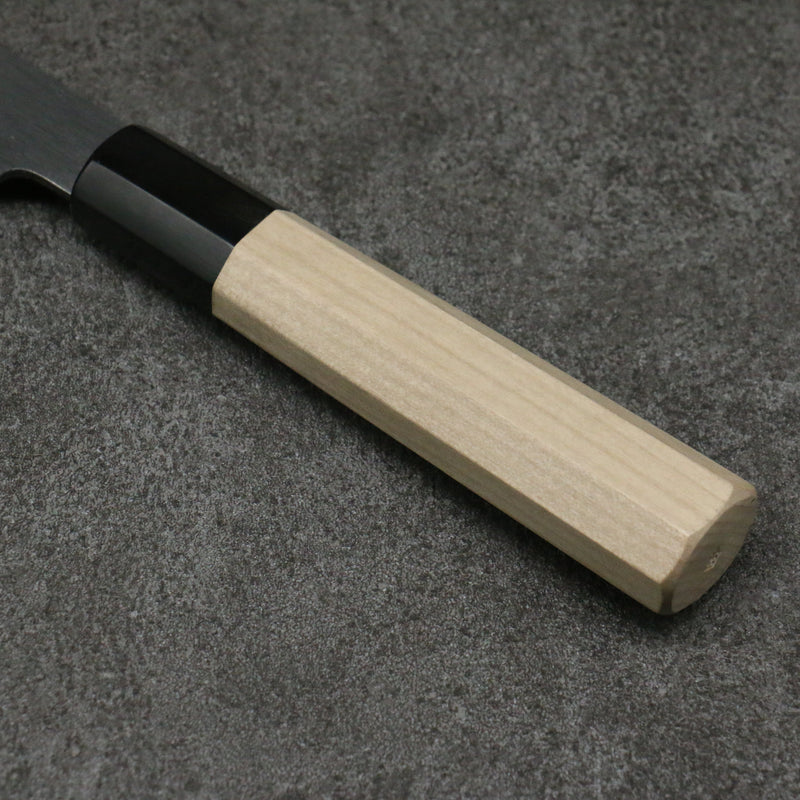 Minamoto Akitada Acero Blanco No.2 Kasumitogi Santoku Cuchillo Japones 180mm Mango de Magnolia - Japanny-SP