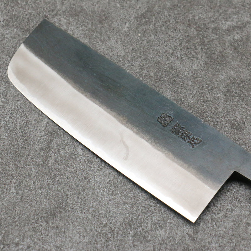 Minamoto Akitada Acero Blanco No.2 Kurouchi Nakiri Cuchillo Japones 165mm Mango de Magnolia - Japanny-SP